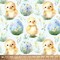 Sweet Easter Chick Anti-Pill Premium Fleece Fabric | By The Yard